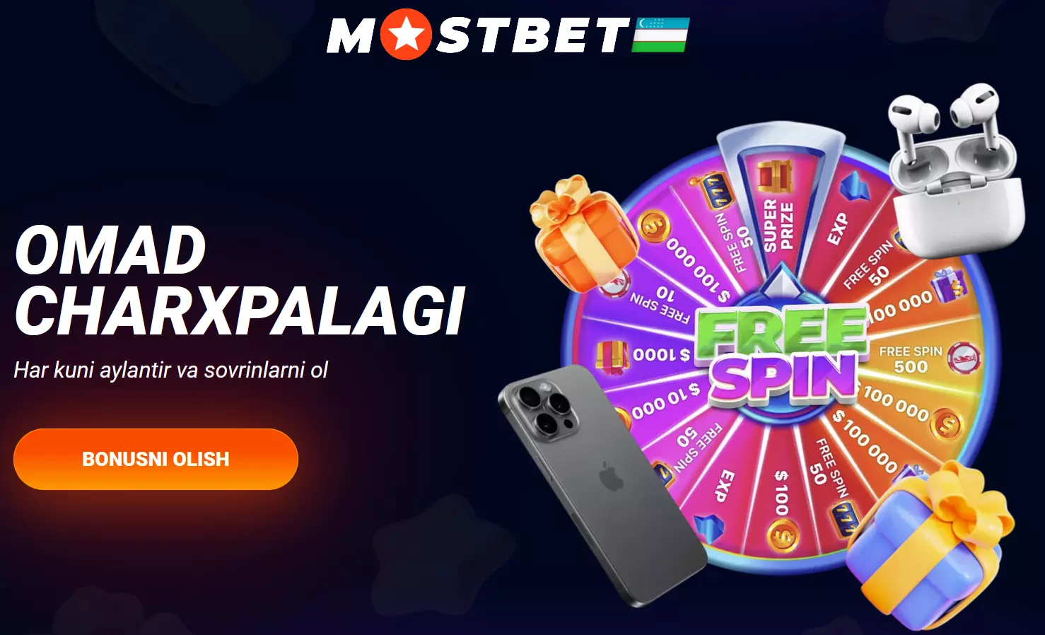 Casino Mostbet bonusi