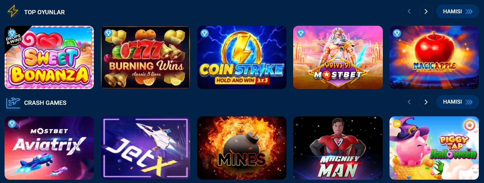 Mostbet kazino saytı